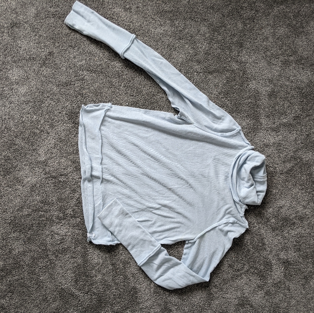 Free people light blue turtleneck